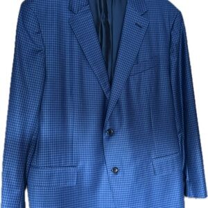 Ermenegildo Zegna Navy Checkered Blazer